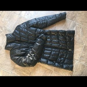 Spyder Long Black Down Jacket